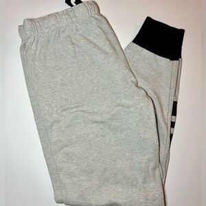 BUCKLE “Fitz & Eddie” Stripped Joggers, Women, Large, Black .